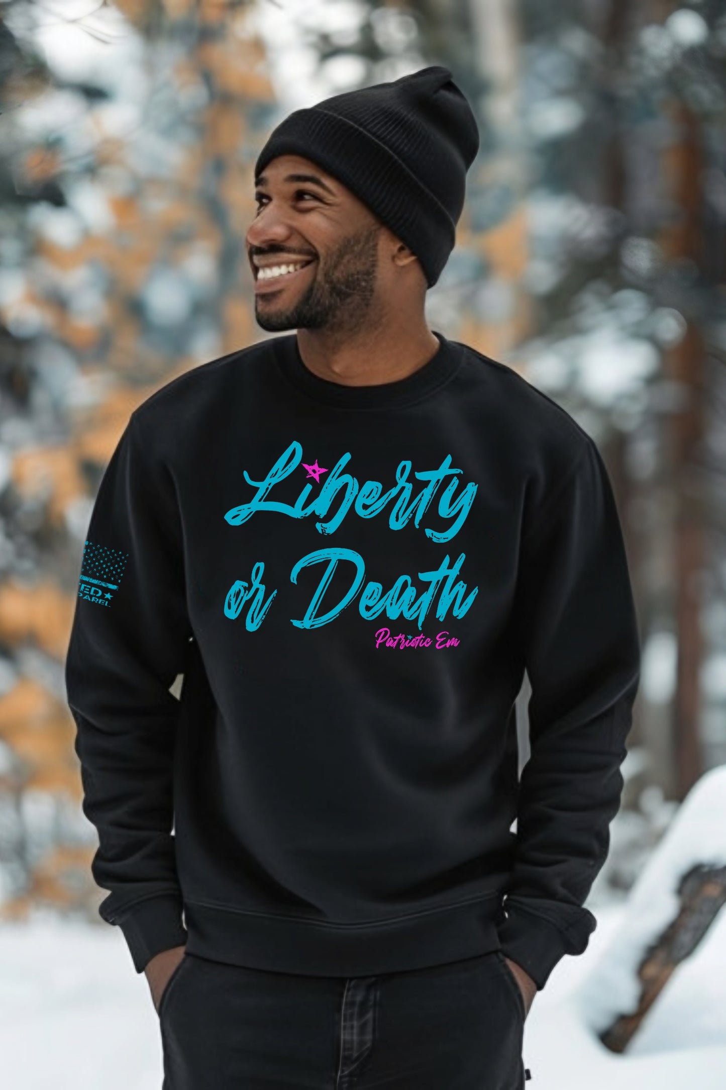 Unisex crewneck sweatshirt with powerful liberty message – “Liberty or Death”