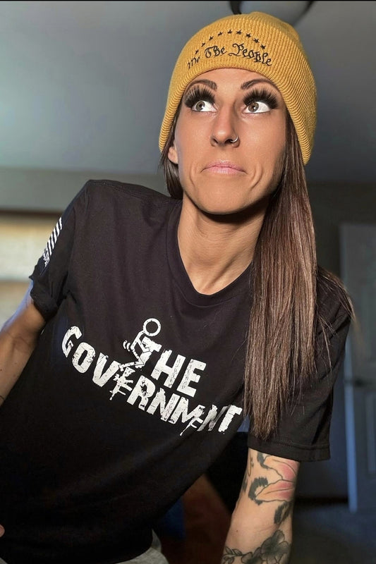 We The People Embroidered Cuffed Beanie