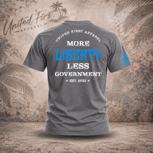 More Liberty, Less Government Unisex T-Shirt