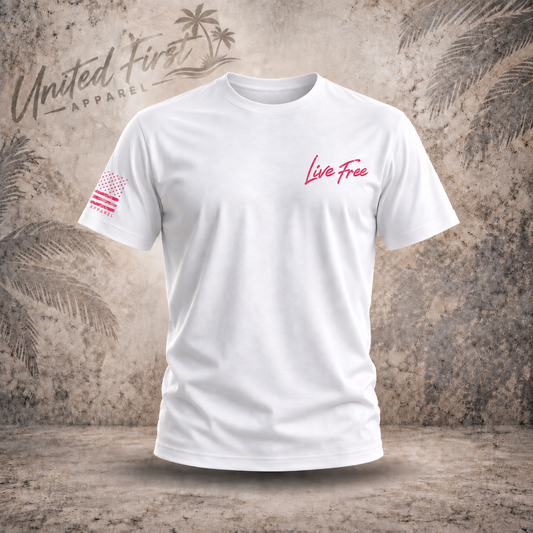 Live Free lifestyle unisex graphic T-shirt