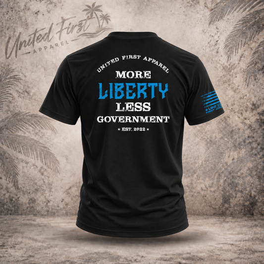 More Liberty, Less Government unisex graphic T-shirt