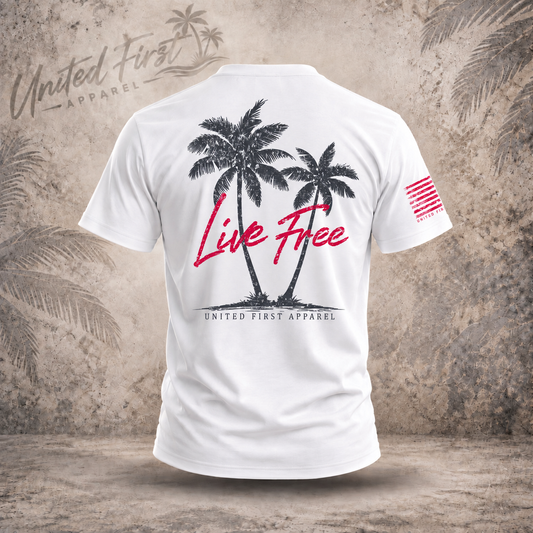 Live Free lifestyle unisex graphic T-shirt
