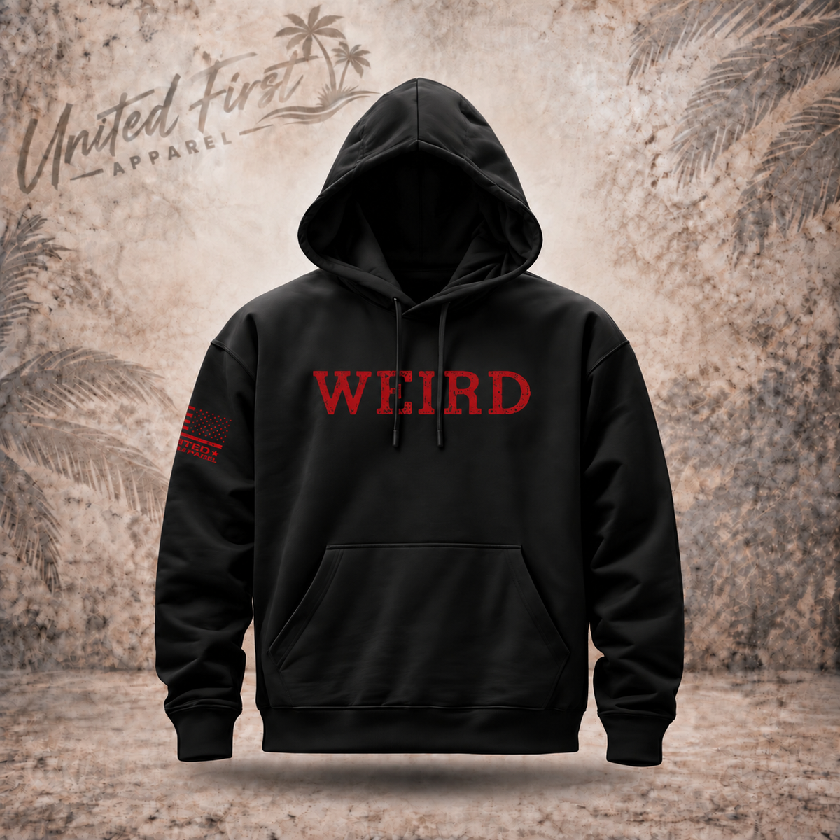 WEIRD definition unisex graphic hoodie